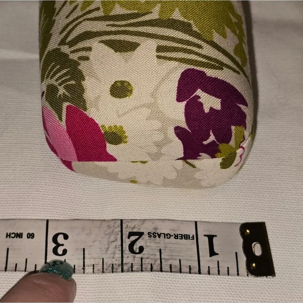 Vera Bradley Floral Clam Shell Sunglasses Case - Pink and Green New
